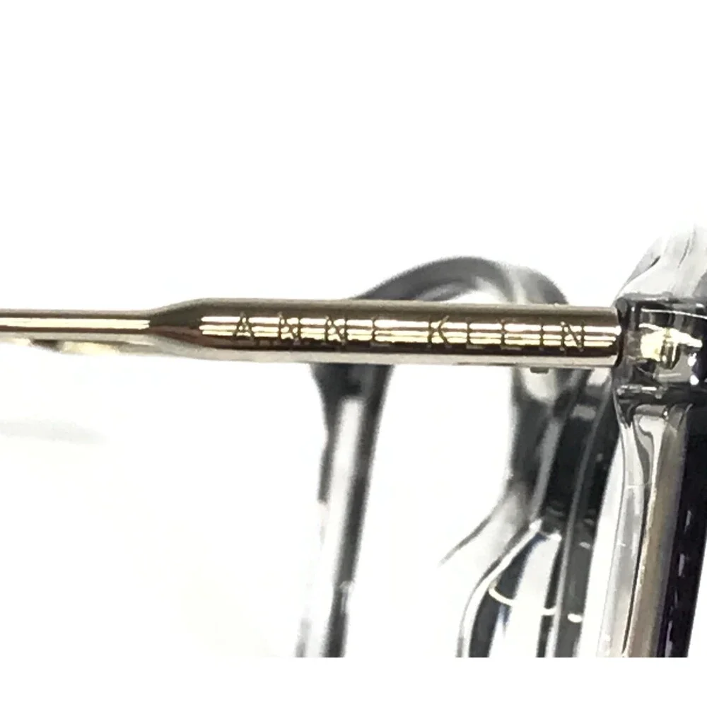 Anne Klein Eyeglasses Frames AK5072 001 SMOKE Silver Clear Full Rim 52-17-140